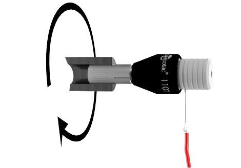 Diagrama de montaje horizontal del conector rotatorio Mercotac